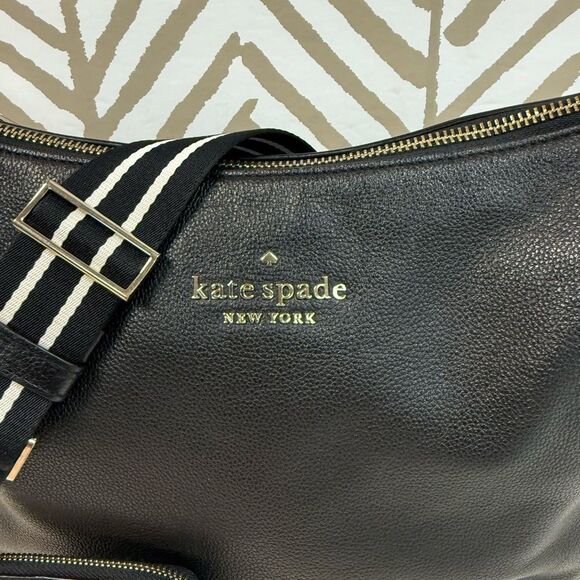 Kate Spade Rosie Crossbody Bag with Coin Purse Black Pebbled Leather - Picture 3 of 7